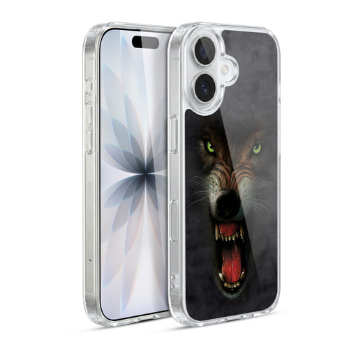 Vincent Hie Big Face Animals Wolf Soft Gel Case for Apple iPhone 17