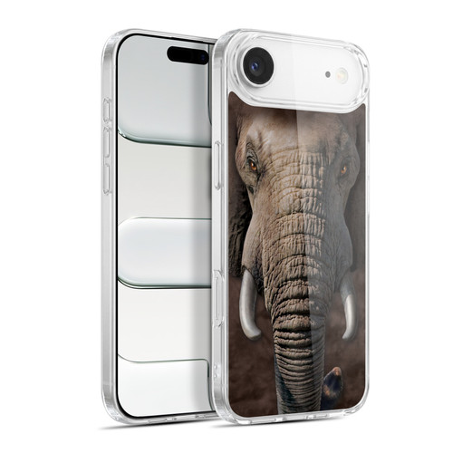 Vincent Hie Big Face Animals Elephant Soft Gel Case for Apple iPhone 17 Air