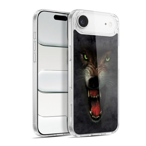 Vincent Hie Big Face Animals Wolf Soft Gel Case for Apple iPhone 17 Air