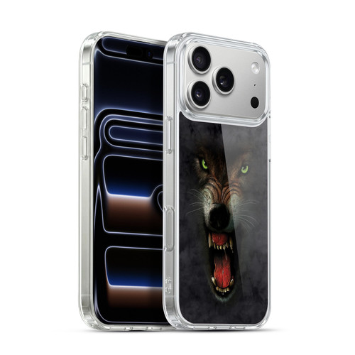 Vincent Hie Big Face Animals Wolf Soft Gel Case for Apple iPhone 17 Pro Max