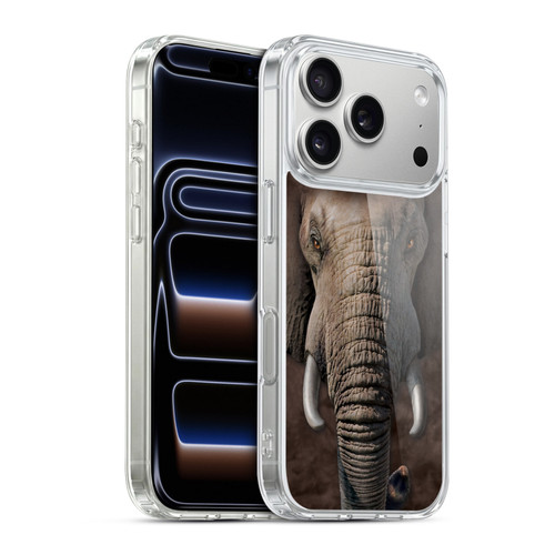 Vincent Hie Big Face Animals Elephant Soft Gel Case for Apple iPhone 17 Pro