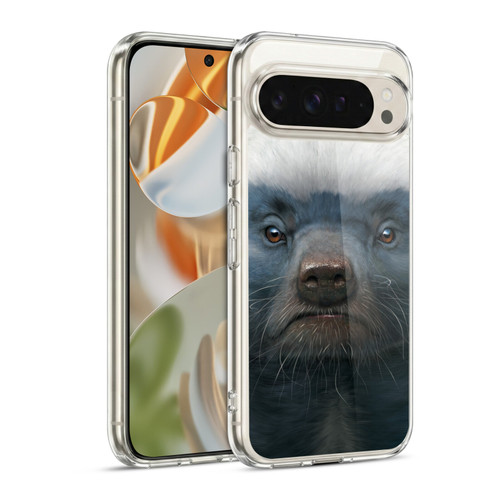 Vincent Hie Big Face Animals Honey Badger Soft Gel Case for Google Pixel 9 / Pixel 9 Pro