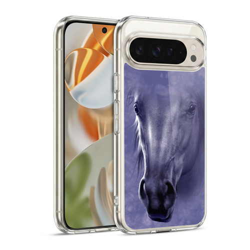 Vincent Hie Big Face Animals Horse Soft Gel Case for Google Pixel 9 / Pixel 9 Pro