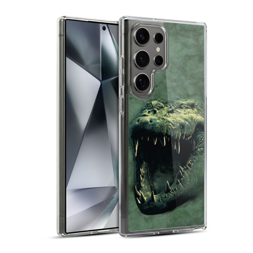 Vincent Hie Big Face Animals Alligator Soft Gel Case for Samsung Galaxy S24 Ultra 5G & MagSafe