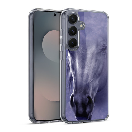 Vincent Hie Big Face Animals Horse Soft Gel Case for Samsung Galaxy S25 & MagSafe