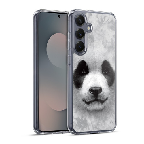 Vincent Hie Big Face Animals Panda Soft Gel Case for Samsung Galaxy S25+ & MagSafe
