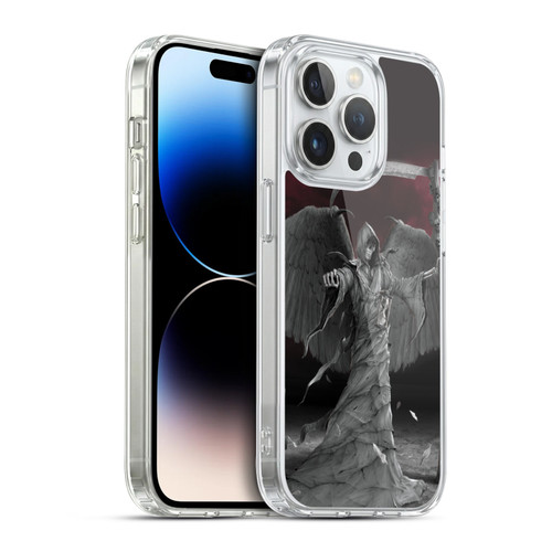 Vincent Hie Skulls Time Is Up Soft Gel Case for Apple iPhone 14 Pro & MagSafe