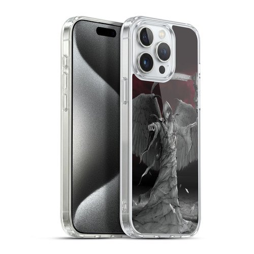 Vincent Hie Skulls Time Is Up Soft Gel Case for Apple iPhone 15 Pro Max & MagSafe