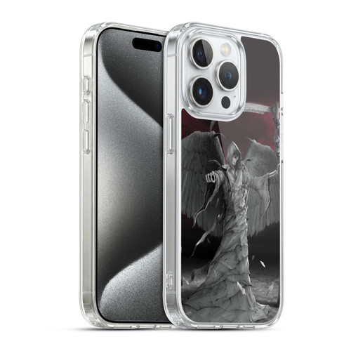 Vincent Hie Skulls Time Is Up Soft Gel Case for Apple iPhone 15 Pro & MagSafe