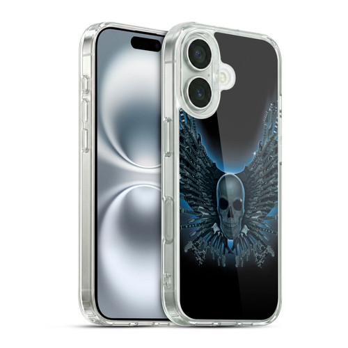 Vincent Hie Skulls Strings Soft Gel Case for Apple iPhone 16 & MagSafe