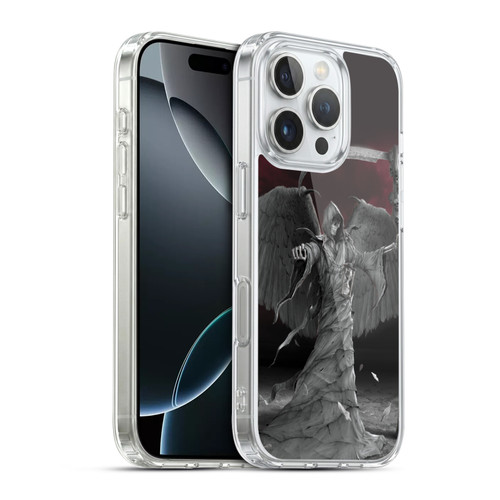 Vincent Hie Skulls Time Is Up Soft Gel Case for Apple iPhone 16 Pro & MagSafe