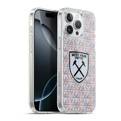 West Ham United FC 2022/23 Crest Kit Away Goalkeeper Soft Gel Case for Apple iPhone 16 Pro Max & MagSafe