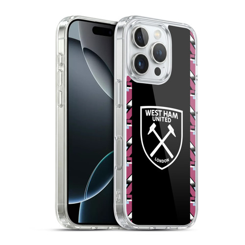 West Ham United FC 2022/23 Crest Kit Away Soft Gel Case for Apple iPhone 16 Pro & MagSafe