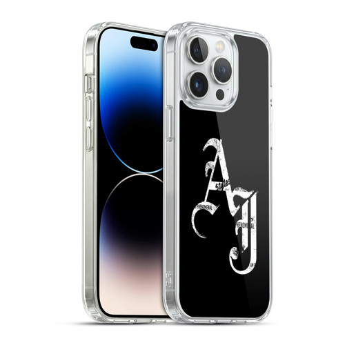 WWE Aj Styles Grunge Initials Soft Gel Case for Apple iPhone 14 Pro Max & MagSafe