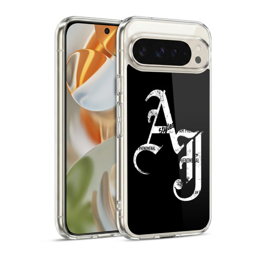 WWE Aj Styles Grunge Initials Soft Gel Case for Google Pixel 9 / Pixel 9 Pro