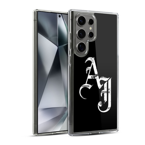 WWE Aj Styles Grunge Initials Soft Gel Case for Samsung Galaxy S24 Ultra 5G & MagSafe