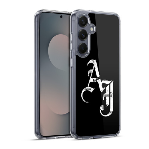 WWE Aj Styles Grunge Initials Soft Gel Case for Samsung Galaxy S25+ & MagSafe