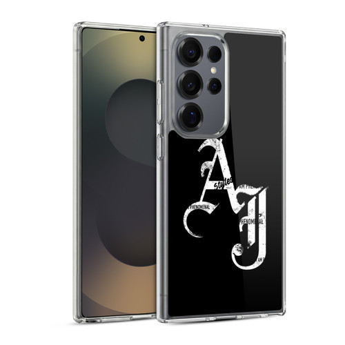 WWE Aj Styles Grunge Initials Soft Gel Case for Samsung Galaxy S25 Ultra & MagSafe