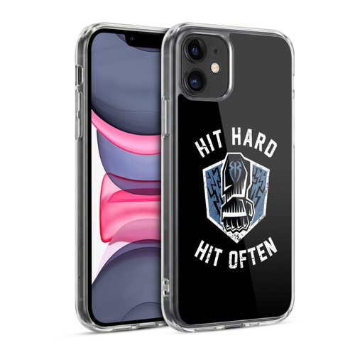 WWE 2017 Roman Reigns Hit Hard Hit Often Soft Gel Case for Apple iPhone 11