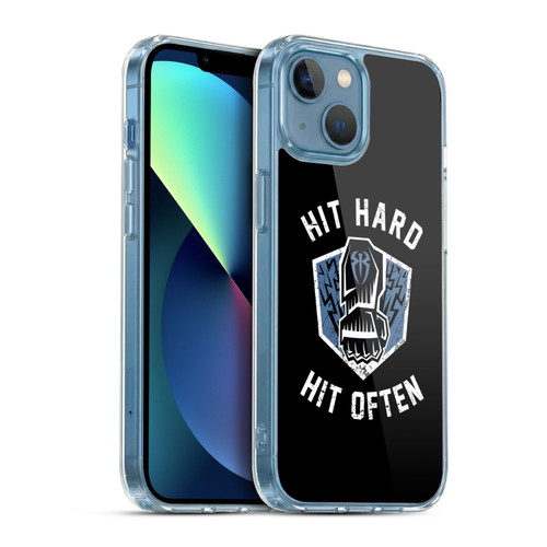WWE 2017 Roman Reigns Hit Hard Hit Often Soft Gel Case for Apple iPhone 13 Mini & MagSafe