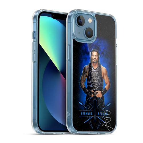 WWE 2017 Roman Reigns LED Image 2 Soft Gel Case for Apple iPhone 13 Mini & MagSafe