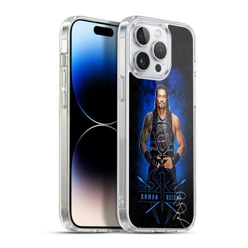 WWE 2017 Roman Reigns LED Image 2 Soft Gel Case for Apple iPhone 13 Pro Max & MagSafe