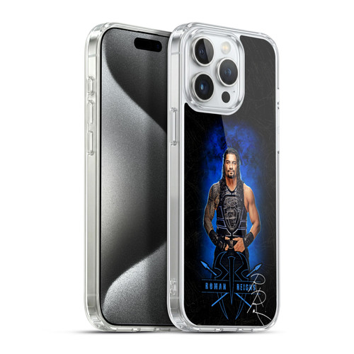 WWE 2017 Roman Reigns LED Image 2 Soft Gel Case for Apple iPhone 15 Pro Max & MagSafe