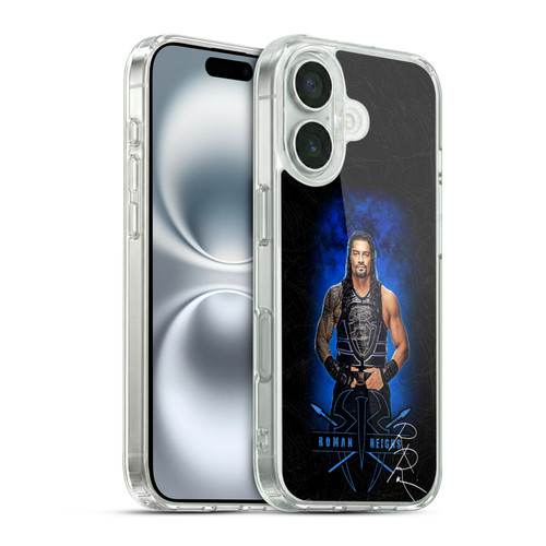 WWE 2017 Roman Reigns LED Image 2 Soft Gel Case for Apple iPhone 16 & MagSafe