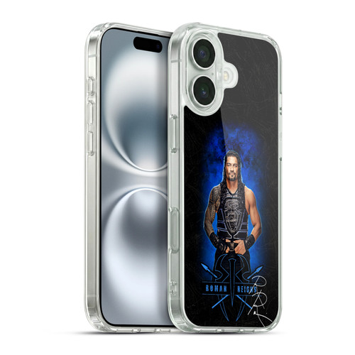 WWE 2017 Roman Reigns LED Image 2 Soft Gel Case for Apple iPhone 16 Plus & MagSafe