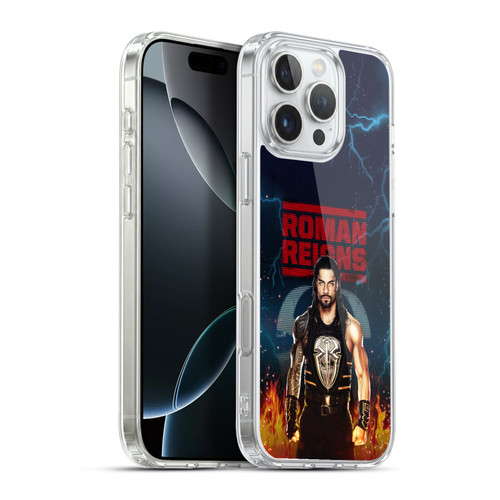 WWE 2017 Roman Reigns LED Image Soft Gel Case for Apple iPhone 16 Pro Max & MagSafe