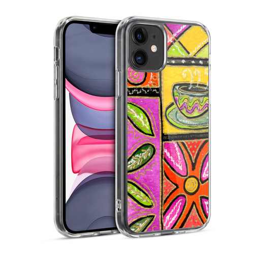 Wyanne Nature Happy Coffee & Flowers Soft Gel Case for Apple iPhone 11