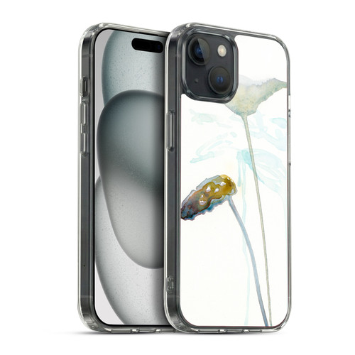 Wyanne Nature Green Botanical Watercolour Soft Gel Case for Apple iPhone 15 Plus & MagSafe