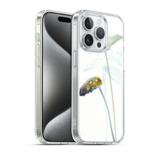 Wyanne Nature Green Botanical Watercolour Soft Gel Case for Apple iPhone 15 Pro & MagSafe