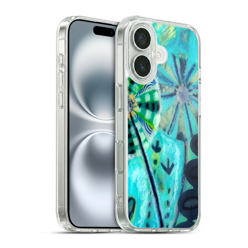 Wyanne Nature Retro Flowers Soft Gel Case for Apple iPhone 16 & MagSafe