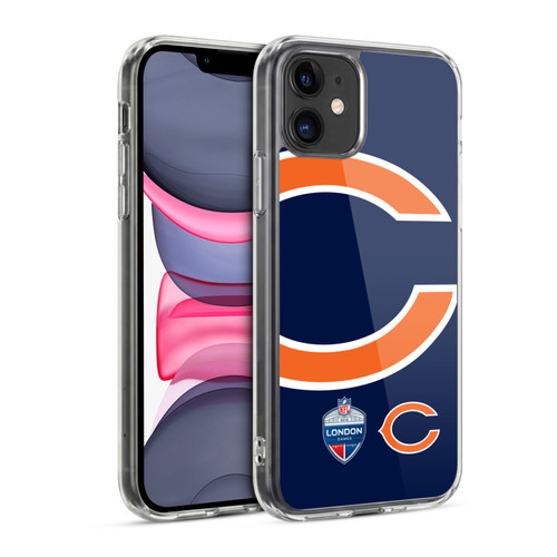 NFL 2019 London Games Oversized Bears Soft Gel Case for Apple iPhone 11