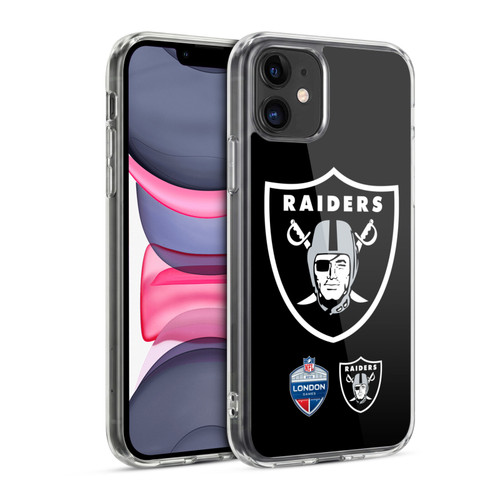 NFL 2019 London Games Oversized Raiders Soft Gel Case for Apple iPhone 11