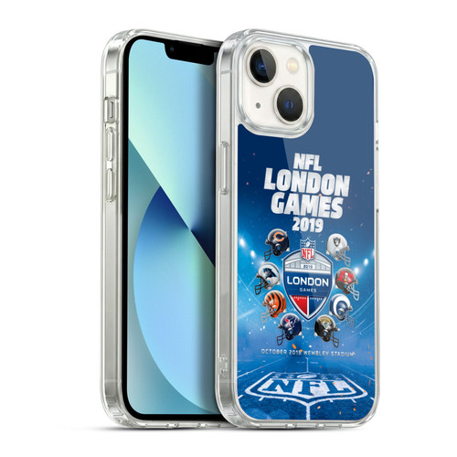 NFL 2019 London Games All Teams Soft Gel Case for Apple iPhone 13
