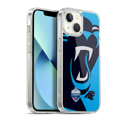 NFL 2019 London Games Oversized Panthers Soft Gel Case for Apple iPhone 13