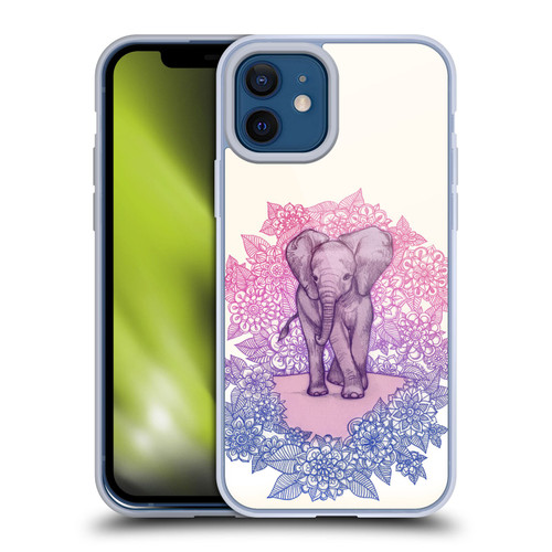 Micklyn Le Feuvre Animals Cute Baby Elephant Soft Gel Case for Apple iPhone 12 / iPhone 12 Pro