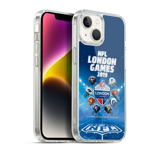 NFL 2019 London Games All Teams Soft Gel Case for Apple iPhone 14