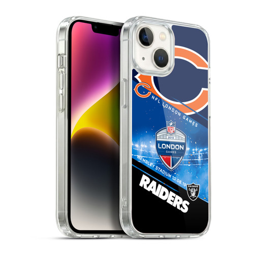 NFL 2019 London Games Bears VS. Raiders Soft Gel Case for Apple iPhone 14