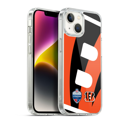 NFL 2019 London Games Oversized Bengals Soft Gel Case for Apple iPhone 14
