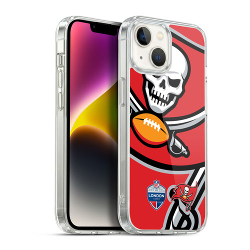 NFL 2019 London Games Oversized Buccaneers Soft Gel Case for Apple iPhone 14