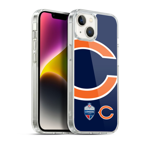 NFL 2019 London Games Oversized Bears Soft Gel Case for Apple iPhone 14 Plus & MagSafe