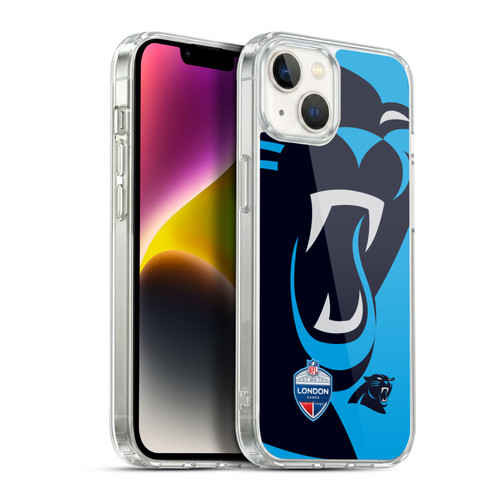 NFL 2019 London Games Oversized Panthers Soft Gel Case for Apple iPhone 14 Plus & MagSafe