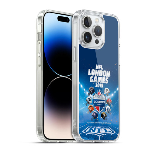 NFL 2019 London Games All Teams Soft Gel Case for Apple iPhone 14 Pro Max & MagSafe