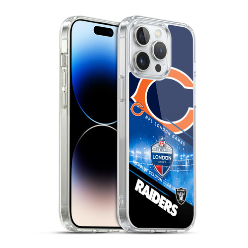 NFL 2019 London Games Bears VS. Raiders Soft Gel Case for Apple iPhone 14 Pro Max & MagSafe