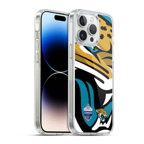 NFL 2019 London Games Oversized Jaguars Soft Gel Case for Apple iPhone 14 Pro Max & MagSafe