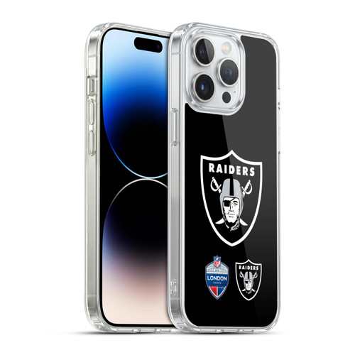 NFL 2019 London Games Oversized Raiders Soft Gel Case for Apple iPhone 14 Pro Max & MagSafe
