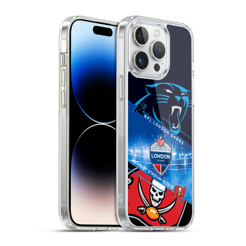 NFL 2019 London Games Panthers VS. Buccaneers Soft Gel Case for Apple iPhone 14 Pro Max & MagSafe